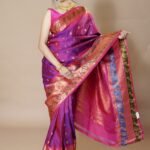 gadwal silk sea green with orange (1802) (copy)
